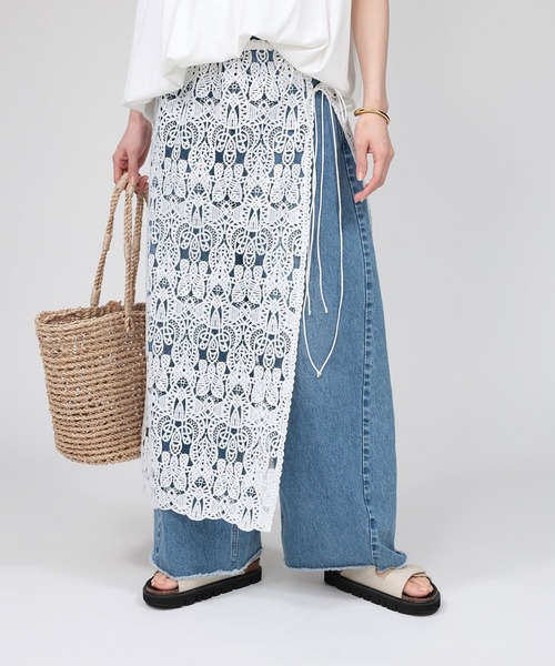 刺繍ラップスカート 791453f1-f5a6-4fd2-8c1f-