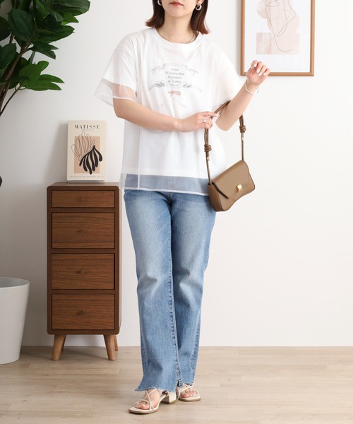 アンナニコラ Anna Nicola 配色テレコカットソー （オフホワイト） 楽天市場】NICO（ブランドアンナニコラ）（Tシャツ・カットソー