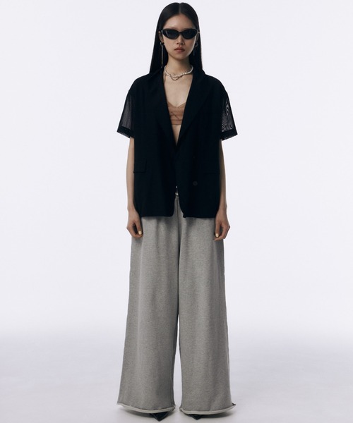 SHEER HALFSLEEVE JACKET/シアーハーフスリーブジャケット