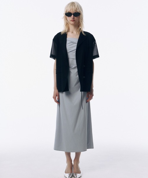 セール】SHEER HALFSLEEVE JACKET/シアーハーフスリーブジャケット