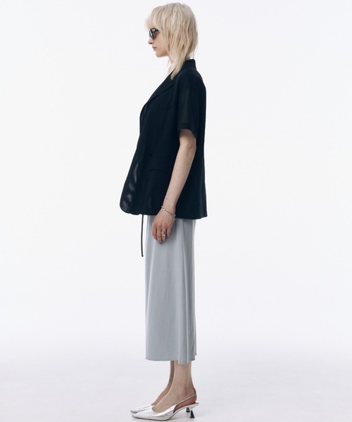 セール】SHEER HALFSLEEVE JACKET/シアーハーフスリーブ