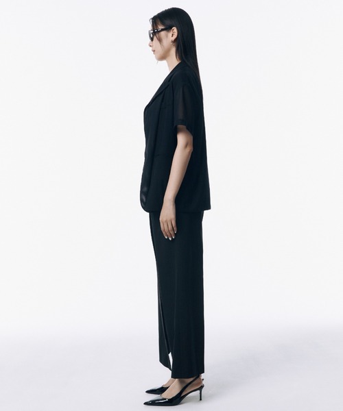 セール】SHEER HALFSLEEVE JACKET/シアーハーフスリーブ