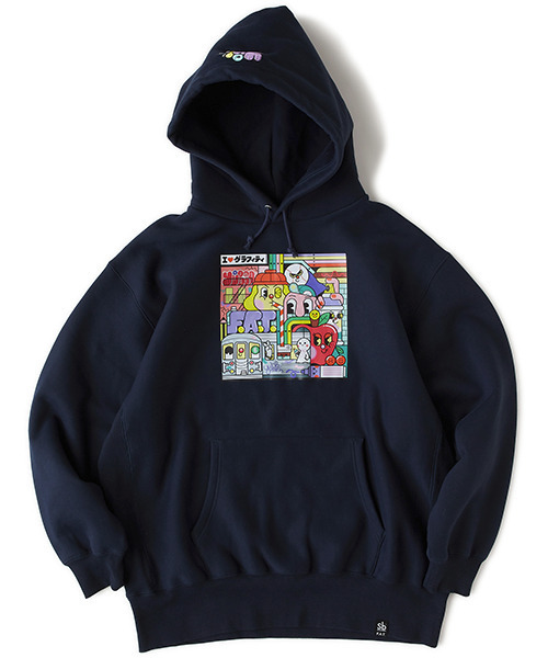 FAT（エフエイティー）の「YUBIA "NYCiii"（パーカー・メンズ・ブラック/ネイビー・JUMBO(XXL)/FAT(XL)/SKINNY(L)/TITCH(M)）」の2枚目の写真