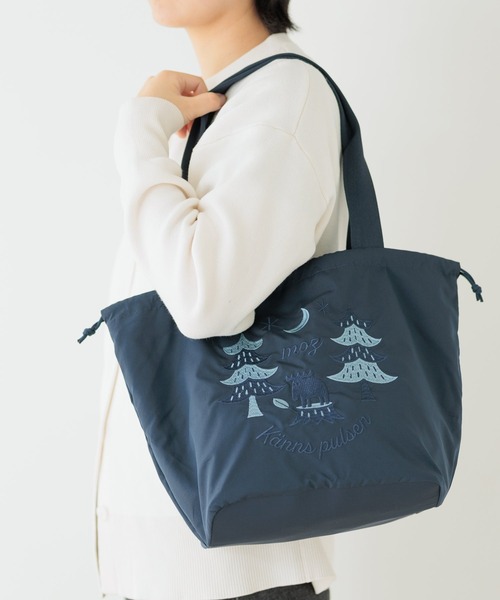 moz(モズ)の「moz モズ 刺繍トート L(トートバッグ・レディース・ネイビー/レッド/ブラック・FREE)」の5枚目の写真