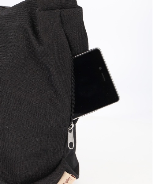 Legato Largo(レガートラルゴ)の「Legato Largo ハンモックリネン調A4ショルダーバッグ LG-F3112(ショルダーバッグ・レディース・ブラック/ミント・FREE)」の4枚目の写真