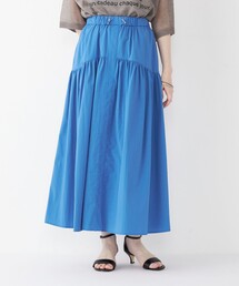 SHIPS Colors:〈接触冷感・UVカット・撥水〉マルチファンクション フレアスカート◇