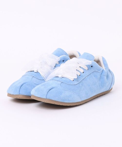 shoes365(シューズスリーシックスファイヴ)の「レースリボン付きスニーカー(スニーカー・レディース・ブルー/ピンク/イエロー/パープル・24.0cm/25.0cm/22.5cm/23.5cm/24.5cm/23.0cm)」の14枚目の写真