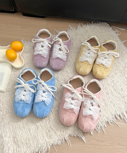 セール】レースリボン付きスニーカー（スニーカー）｜shoes365
