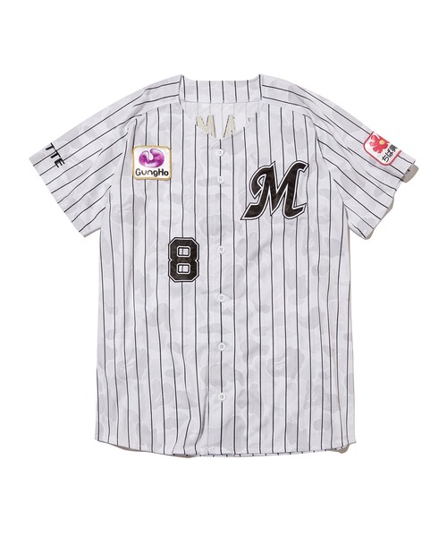 新品☆千葉ロッテマリーンズ×アベイシングエイプユニフォームOサイズ A BATHING APE（アベイシングエイプ）の「千葉ロッテマリーンズ×A