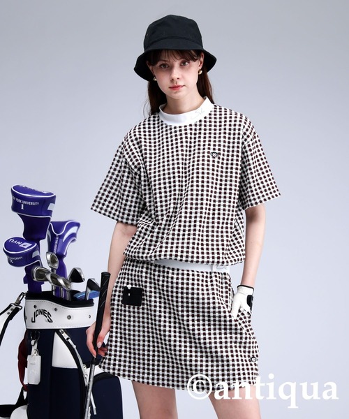 antiqua（アンティカ）の「チェックスカート（スカート・レディース・ブラウン系その他/グリーン系その他・ONESIZE）」の3枚目の写真