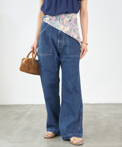 IENA イエナ KURO別注 KURODENIM クロデニム Lサイズ セール】《追加》【KURO/クロ】別注 OPTIMA ワイドテーパード