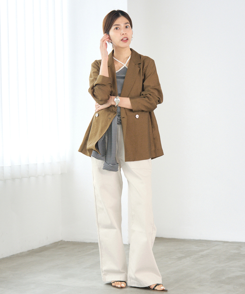 IENA(イエナ)の「KURO/クロ 別注 BUSH PANTS デニムパンツ(デニムパンツ・レディース・アイボリー/ブルー・25/26/27/28)」の12枚目の写真