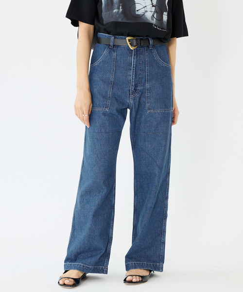 IENA（イエナ）の「【KURO/クロ】別注 WIDE STRAIGHT DENIM