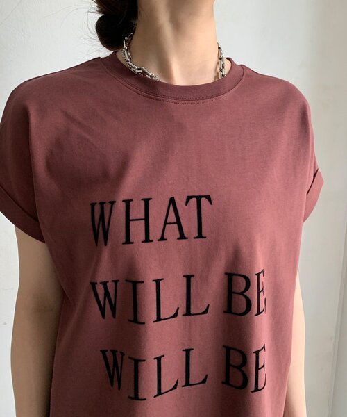 DouDou(ドゥドゥ)の「【WEB限定】 汗染み防止加工フロッキーロゴTEE(Tシャツ/カットソー・レディース・ブラウン/ベージュ/ブラック・FREE)」の20枚目の写真