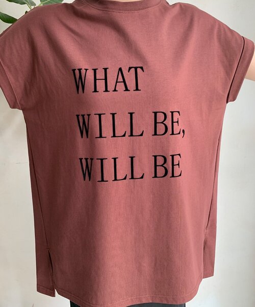 DouDou(ドゥドゥ)の「【WEB限定】 汗染み防止加工フロッキーロゴTEE(Tシャツ/カットソー・レディース・ブラウン/ベージュ/ブラック・FREE)」の22枚目の写真