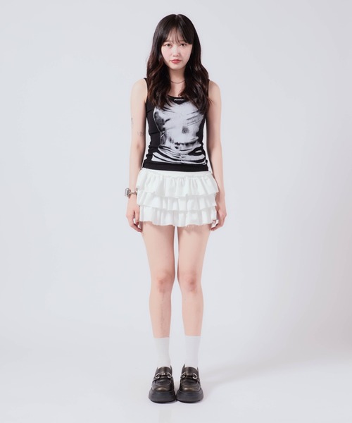 Chick（チック）の「リブ編み タンクトップ（タンクトップ・レディース・ブラック・FREE）」の10枚目の写真