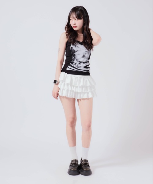 Chick（チック）の「リブ編み タンクトップ（タンクトップ・レディース・ブラック・FREE）」の11枚目の写真