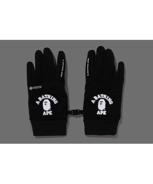 A BATHING APE(アベイシングエイプ)の「GORE-TEX WIND STOPPER GLOVE(手袋・メンズ・ブラック・MEDIUM/LARGE)」の3枚目の写真