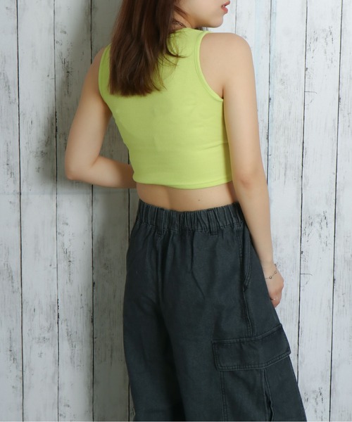 セール】《クロップド丈×フィット感》レディース タンクトップ