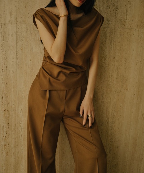 アシメドレープオールインワン(つなぎ/オールインワン アシメドレープオールインワン(つなぎ/オールインワン