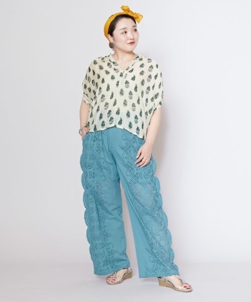 チャイハネ（チャイハネ）の「【チャイハネ】アーディブトップス（その他トップス・レディース・ホワイト/レッド/ブラウン/ネイビー・FREE）」の6枚目の写真