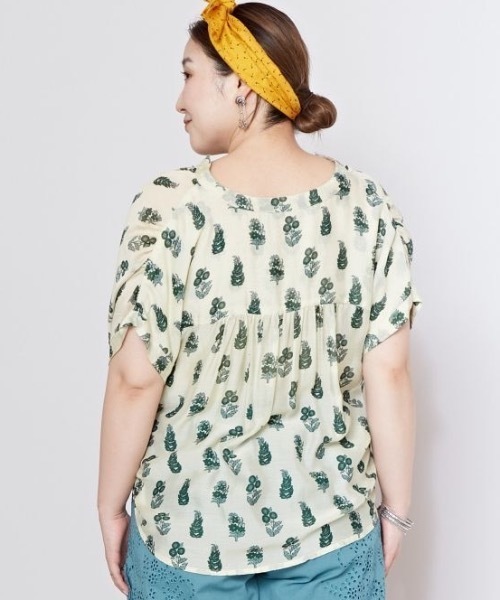 チャイハネ（チャイハネ）の「【チャイハネ】アーディブトップス（その他トップス・レディース・ホワイト/レッド/ブラウン/ネイビー・FREE）」の9枚目の写真