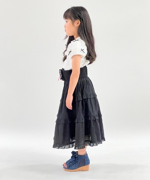 axes femme（アクシーズファム）の「２ＷＡＹコットンワンピース（ワンピース・キッズ・ラベンダー/ブラック・MEDIUM/LARGE/X-LARGE）」の5枚目の写真