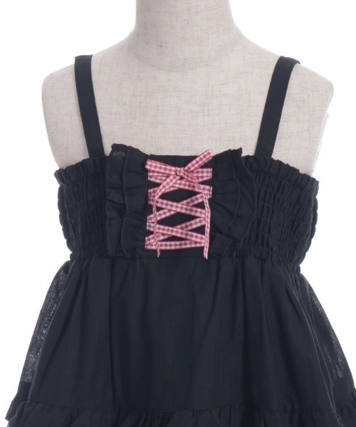 axes femme（アクシーズファム）の「２ＷＡＹコットンワンピース（ワンピース・キッズ・ラベンダー/ブラック・MEDIUM/LARGE/X-LARGE）」の18枚目の写真