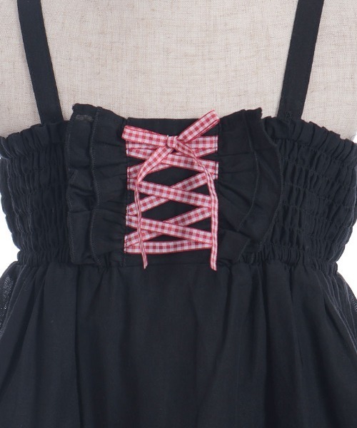 axes femme（アクシーズファム）の「２ＷＡＹコットンワンピース（ワンピース・キッズ・ラベンダー/ブラック・MEDIUM/LARGE/X-LARGE）」の20枚目の写真