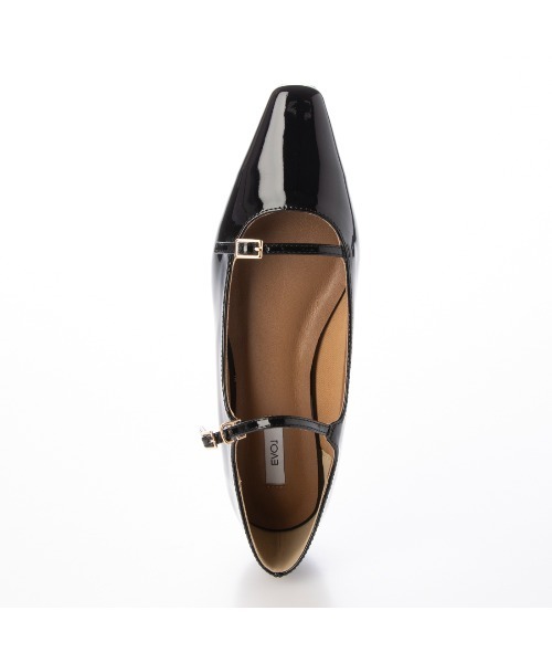 EVOL(イーボル)の「【ふかふか・軽量】ソフトダブルストラップフラットパンプス IZ5775(パンプス・レディース・アイボリー/レオパード/ゴールド/ブラック/アニマル/シルバー・23.5cm/24.5cm/23.0cm/24.0cm/25.0cm/22.0cm/22.5cm)」の14枚目の写真