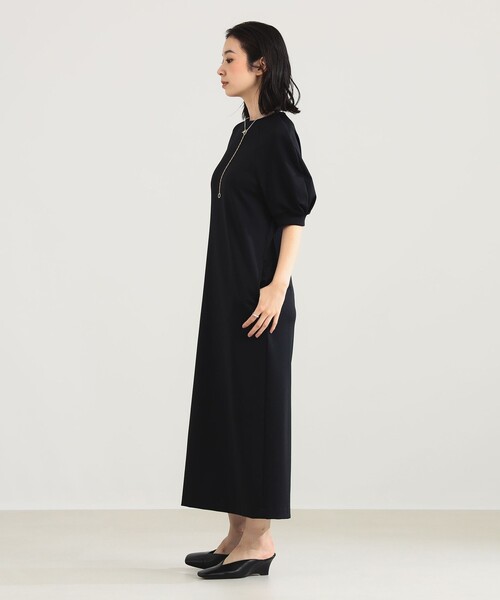 Demi-Luxe BEAMS（デミルクス ビームス）の「【10/2値下げ】AK+1 / スキューバ パフ ワンピース［手洗い可］（ワンピース・レディース・ブラック・36/38）」の5枚目の写真