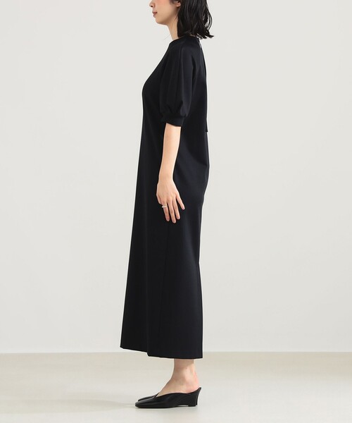 Demi-Luxe BEAMS（デミルクス ビームス）の「【10/2値下げ】AK+1 / スキューバ パフ ワンピース［手洗い可］（ワンピース・レディース・ブラック・36/38）」の7枚目の写真