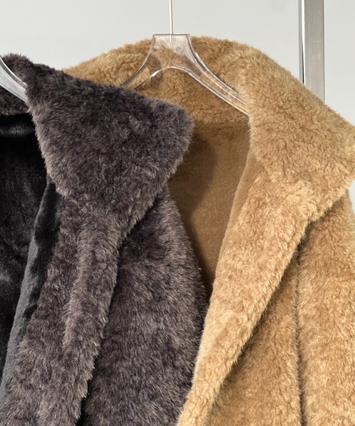 chuclla（チュクラ）の「【CHENTAITAI】フェイクファーショートコート CTW25a005（その他アウター・レディース・ベージュ・L）」の16枚目の写真