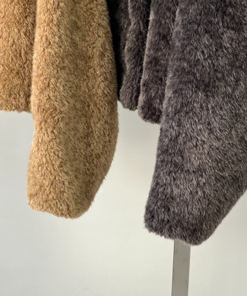 chuclla（チュクラ）の「【CHENTAITAI】フェイクファーショートコート CTW25a005（その他アウター・レディース・ベージュ・L）」の19枚目の写真