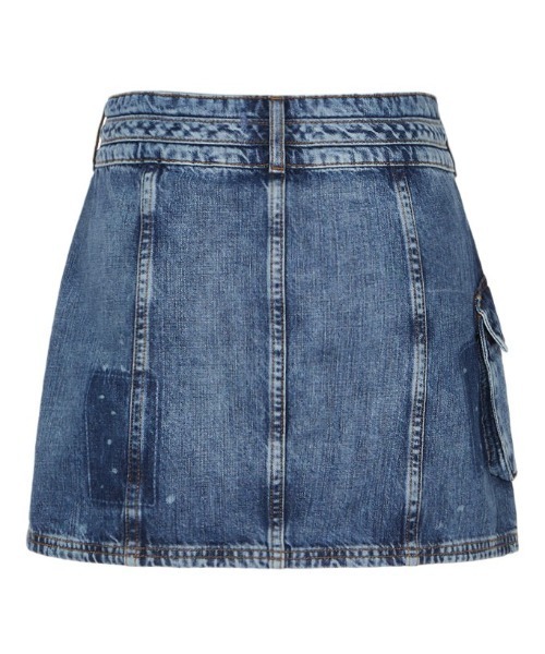 Guess(ゲス)の「GUESS Originals Harrington Cargo Skirt デニムスカート(デニムスカート・レディース・インディゴブルー・24inch/25inch/26inch)」の8枚目の写真