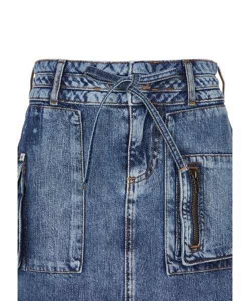 Guess(ゲス)の「GUESS Originals Harrington Cargo Skirt デニムスカート(デニムスカート・レディース・インディゴブルー・24inch/25inch/26inch)」の9枚目の写真