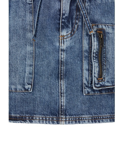 Guess(ゲス)の「GUESS Originals Harrington Cargo Skirt デニムスカート(デニムスカート・レディース・インディゴブルー・24inch/25inch/26inch)」の12枚目の写真