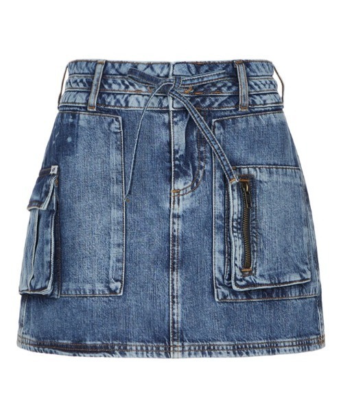 Guess(ゲス)の「GUESS Originals Harrington Cargo Skirt デニムスカート(デニムスカート・レディース・インディゴブルー・24inch/25inch/26inch)」の7枚目の写真