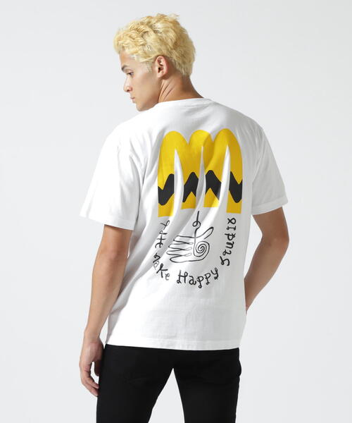 The Make Happy Studio(ザメイクハッピーストゥディオ)の「The Make Happy Studio/ザメイクハッピーストゥディオ/MINNANO×TMHS(Tシャツ/カットソー・メンズ・ホワイト/ブラウン系その他3・L/XXL/XL/M)」の6枚目の写真