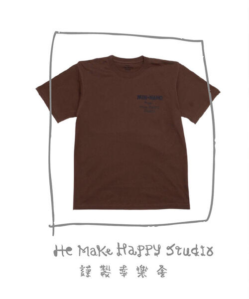 The Make Happy Studio(ザメイクハッピーストゥディオ)の「The Make Happy Studio/ザメイクハッピーストゥディオ/MINNANO×TMHS(Tシャツ/カットソー・メンズ・ホワイト/ブラウン系その他3・L/XXL/XL/M)」の5枚目の写真