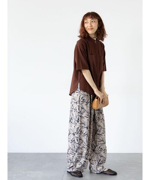 Lugnoncure（ルノンキュール）の「柄アソートイージーパンツ（その他パンツ・レディース・ブルー/ベージュ/ブラック・F）」の4枚目の写真