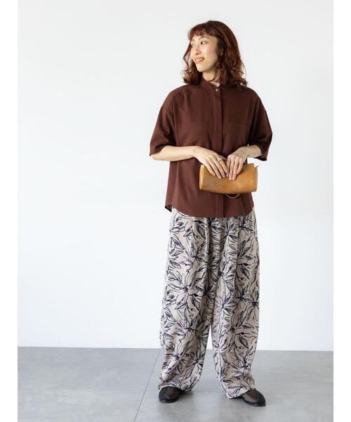 Lugnoncure（ルノンキュール）の「柄アソートイージーパンツ（その他パンツ・レディース・ブルー/ベージュ/ブラック・F）」の5枚目の写真