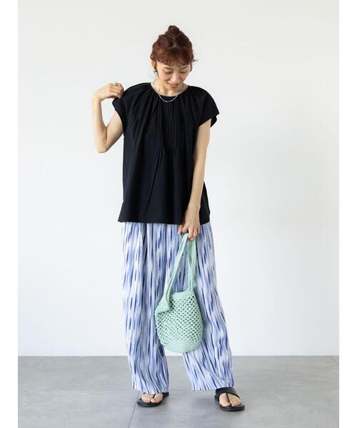 Lugnoncure（ルノンキュール）の「柄アソートイージーパンツ（その他パンツ・レディース・ブルー/ベージュ/ブラック・F）」の12枚目の写真