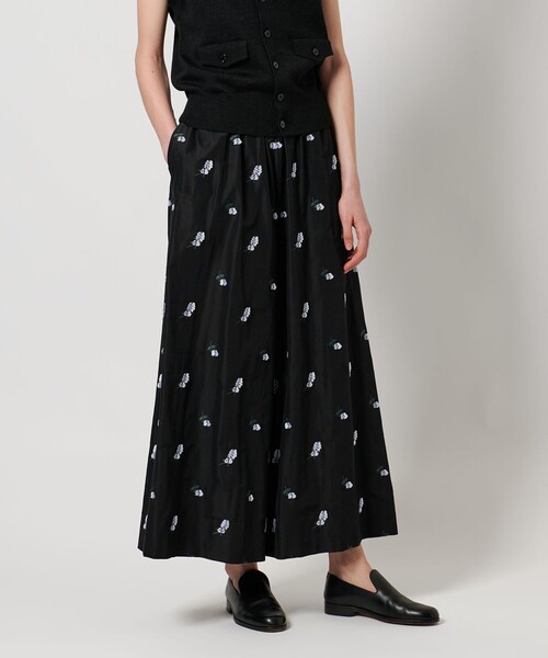 【LOEFF ロエフ】キャットニップ　ジャガード　ガウチョパンツ LOEFF＞キャットニップ ジャガード ガウチョパンツ（その他パンツ