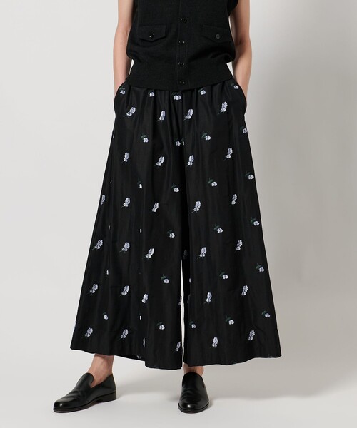 【LOEFF ロエフ】キャットニップ　ジャガード　ガウチョパンツ LOEFF＞キャットニップ ジャガード ガウチョパンツ（その他パンツ