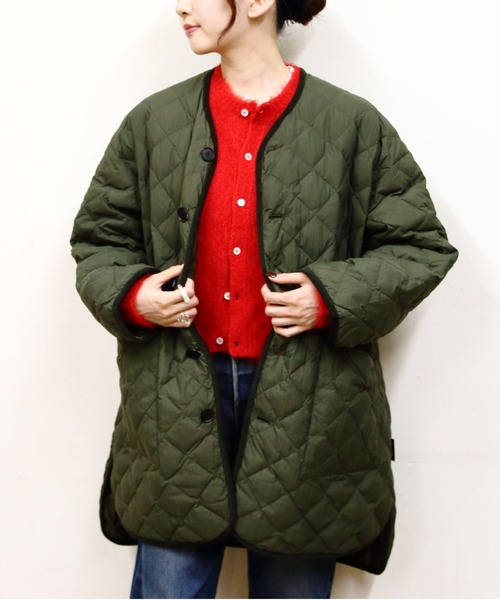 セール】Gymphlex/ジムフレックス キルトダウンカラーレスコート QUILT