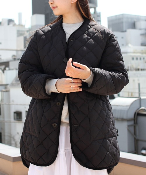 Gymphlex/ジムフレックス キルトダウンカラーレスコート QUILT DOWN