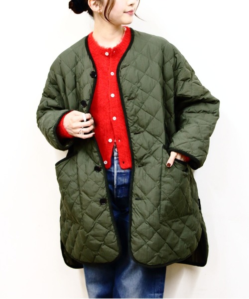 Gymphlex/ジムフレックス キルトダウンカラーレスコート QUILT DOWN