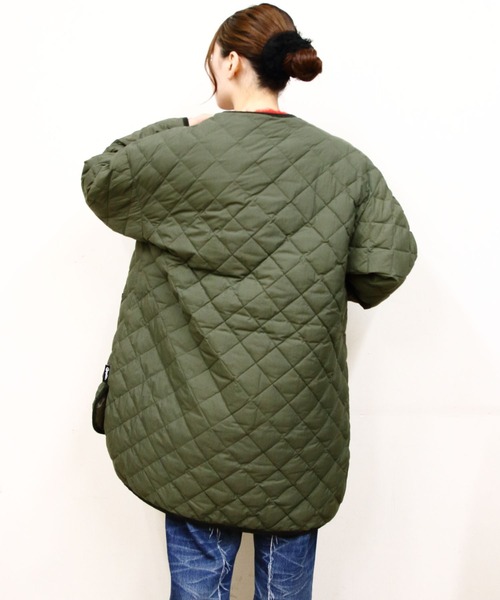 Gymphlex/ジムフレックス キルトダウンカラーレスコート QUILT DOWN