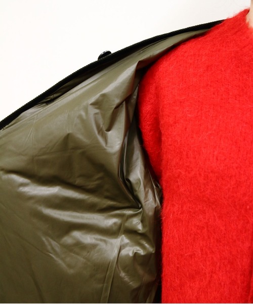 GYMPHLEX(ジムフレックス)の「Gymphlex/ジムフレックス キルトダウンカラーレスコート QUILT DOWN COLLARLESS COAT GY-A0056 NYM(ダウンジャケット/コート・レディース・オリーブ/ブラック/ライトベージュ・14)」の9枚目の写真